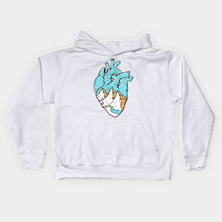 My heart is wild Kids Hoodie